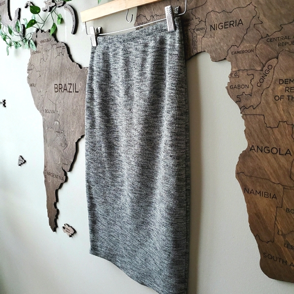 NWOT🔥High-Waisted Heathered Pencil Skirt - Picture 3 of 9